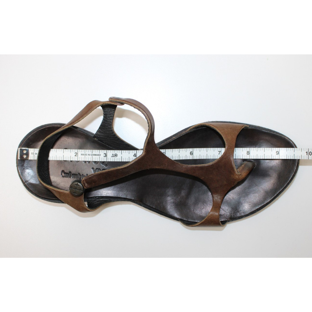 Cydwoq Vintage Leather Flats Slip On Sandals Shoes 36 USA - Picture 7 of 8